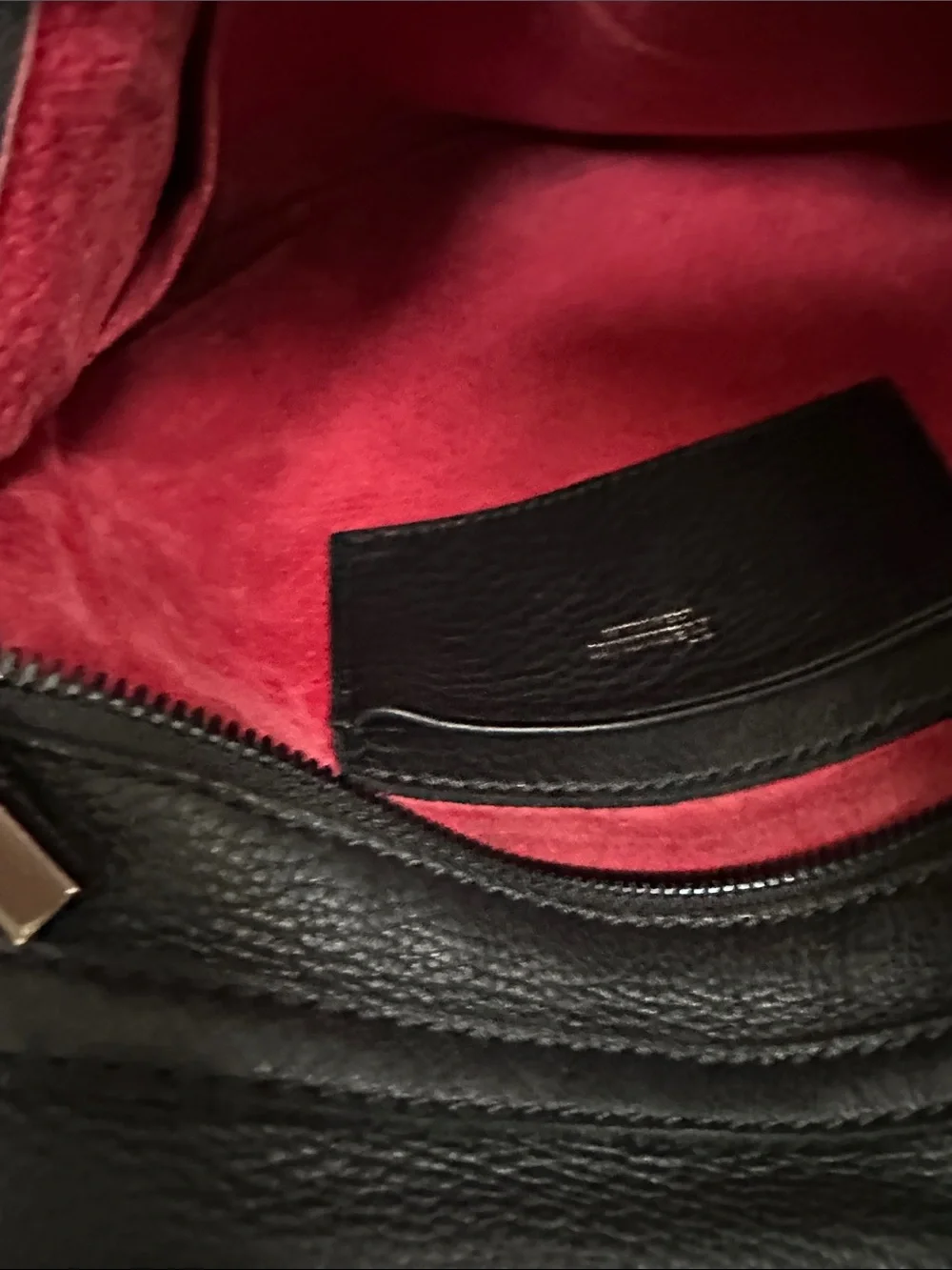HAMMITT VIP MEDIUM Leather Black Gunmetal Crossbody Clutch